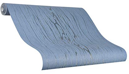 marburg Tapete Blau Struktur Risse Ideal für Wohnzimmer Colani Visions Made in Germany 10,05m X 0,70m 53330