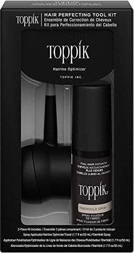 Toppik 3-in-1-Haarfaser Starterset mit Faserfixier Sprühen, 50 ml