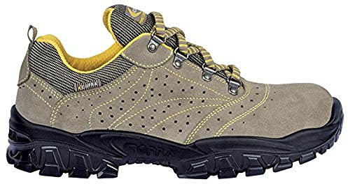 Cofra New Nilo S1 P SRC, Zapatos de Seguridad, Beige/Amarillo, 42