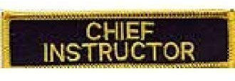 Martial Arts besticktes Abzeichen – Cheif Instructor Patch