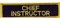 Martial Arts besticktes Abzeichen – Cheif Instructor Patch