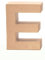 Glorex 6 2029 105 - Papp - Buchstabe E, Buchstabe aus brauner Pappe, ca. 17,5 X 5,5 cm groß, zum bemalen und bekleben, für Serviettentechnik und Décopatch, ideal als Dekoration