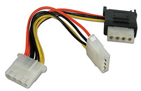 LINDY SATA Power Adapter Splitter Cable 0.15m