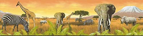 A.S. Création 6901-11 Bordüre, Afrika, orange
