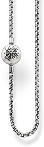 Thomas Sabo Damen-Erbskette KARMA BEADS Kette geschwärzt 925 Silber 45 cm - KK0002-001-12-L45