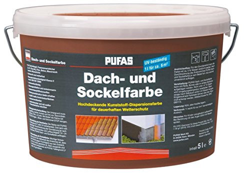 Pufas Dach- und Sockelfarbe Acrylatfarbe 5,000 L