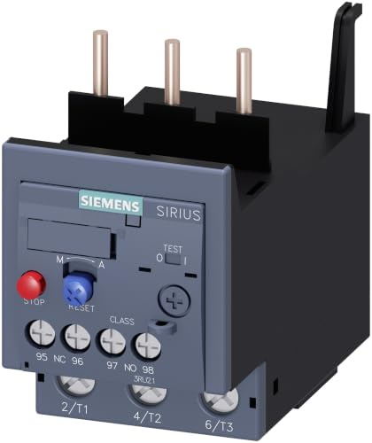 Siemens SIRIUS 3RU2 Thermisches Überlastrelais, / 50A 1 Schließer/1 Öffner / 50A 3P, 55 mm x 76.5mm
