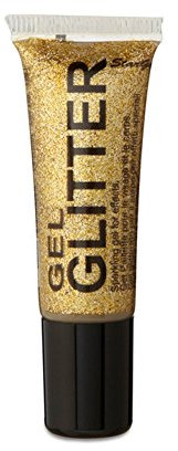 Gel Glitter Gold. Sparkling Glitter for your face & body with fine nib applicator