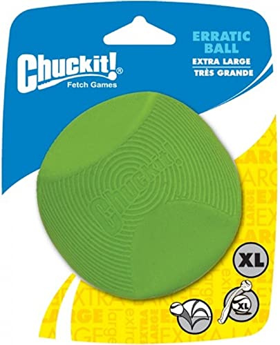 Chuckit CU201401 Erratic Ball, 1 Hundeball kompatibel mit Werfern, XL
