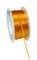PRÄSENT C.E. Pattberg RHEIN Fil Queue de Rat Jaune, Bobine de 50 m Cordon Satin pour Bracelet, cordelette Collier, Largeur 3 mm, Emballage Cadeau, Accessoire de décoration