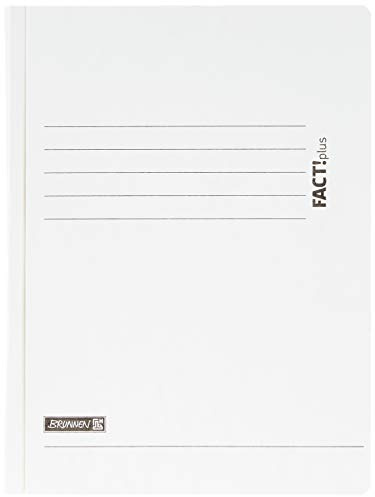 Baier & Schneider 102010500 Spiralhefter für A4, hochwertiger Pressspankarton375g/m, 0,4 mm dick, 25 Stück , Weiß