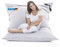 LAZY BAG Original Riesen-Sitzsack Cotton XXL 180x140cm mit 400L | hautfreundliches Baumwolle Sitzkissen 2-in-1 relaxtes Sitzen & Liegen | Perfekte Ergonomie Dank 4 Mio. EPS-Perlen | waschbarer Bezug