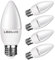 E27, LED E27, LED lampe E27 Kerzenform, 8W Warmweiss, 790 Lumen Ø 37mm Ra >80, 230V CCD Ersetz 70W (5er PAK)