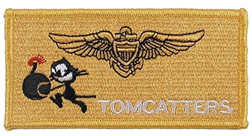 MFH Stickabzeichen VF-31 Tomcatters Aufnäher Truppenabzeichen Stoffabzeichen verschiedene Motive (Motiv 1)