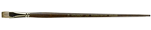Winsor & Newton Monarch Flat Long Handle Brush, Size 14