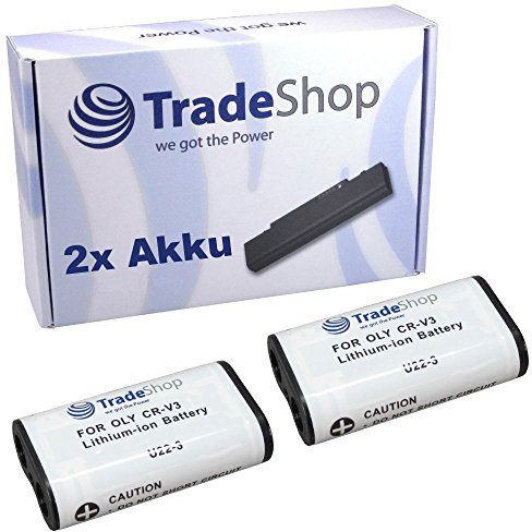 2X Kamera Li-Ion Akku für Samsung Digimax A5 A6 A7 A40 A400 A402 A50 A55w 101 202 240 250 301 324 350se 360 370 401 420 430 530 V4 V70 GX-1s GX-1L Traveler DC4300 ersetzt CRV3 RCR-V3 CR-V3