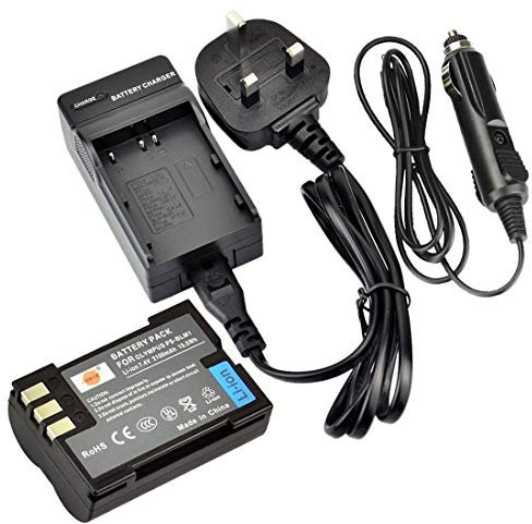 DSTE BLM-1 Rechargeable Li-ion Battery + DC11U Travel and Car Charger Compatible with C-5060 C-7070 C-8080 E-1 E-3 E-30 E-520 EVOLT E-300 EVOLT E-330 EVOLT E-500 EVOLT E-510 Digital Camera