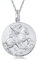 Alexander Castle Solide 925 Sterlingsilber Heiliger Georg und der Drache Reversibel Anhänger Halskette für Herren Damen Jungen Mädchen - mit 18 Silber Kette und Schmuck Geschenkbox