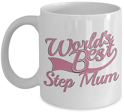 shaniztoons Step Mum World's Best Pink Mother's Day Novelty Gift Mug