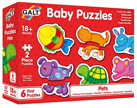 Galt Toys, Baby Puzzles - Pets, Jigsaw Puzzles for Kids, Ages 18 Months Plus