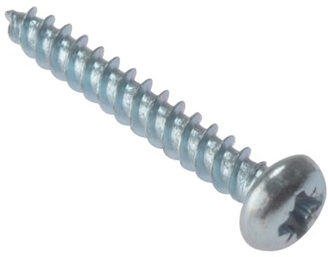 ForgeFix General-Purpose Round Head Screws | 2 x 8 | Zinc Plated | Box 200