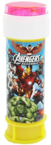 DULCOP - Bulles Avengers - Bulles de Savon - 60 Ml - 047578 - Multicolore - Plastique - Licence Officiel - Jouet Enfant - Jeu de Plein air - À Partir de 3 ans