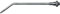 Format 4030875000290 – messing-verlñngerungsrohr260 mm gebogen f. blasp. EWO