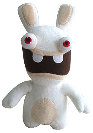 Rayman Ubisoft Raving Rabbids - 22 cm Stofftier mit roten Augen