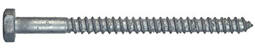 The Hillman Group 812049 Hot Dipped Galavanized Hex Lag Screw, 5/16 x 4-1/2-Inch, 50-Pack