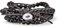 Boho Handmade Natural Genuine Black Onyx Ball Beaded Black Brown Leder Multi Strand Triple Wrap Armband Für Frauen Männer Einstellbar