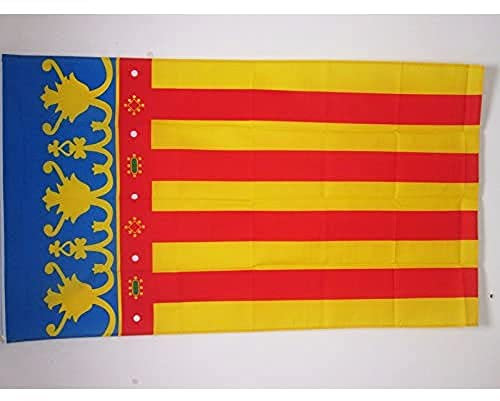 BANDERA de la COMUNIDAD VALENCIANA 150x90cm - BANDERA VALENCIANA 90 x 150 cm - AZ FLAG