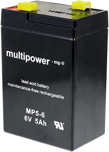 batteria di ricambio akku-net perbarche, modellismo, Camper,Hobby Camping 6V 5Ah (sostituisce anche il 4,5Ah 4Ah), 6V, Lead-Acid