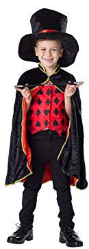 Dress Up America Zauberer Kostüm Kinder - Deluxe Magier Rolle spielen Kostüm Set für Kinder von