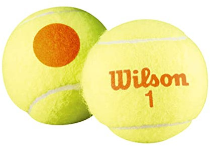 Wilson Kinder Starter Orange Tennisbälle, 3 Stück