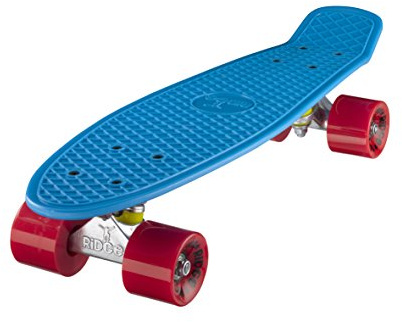 Ridge Skateboard Mini Cruiser, blau-rot, 22 Zoll, R22
