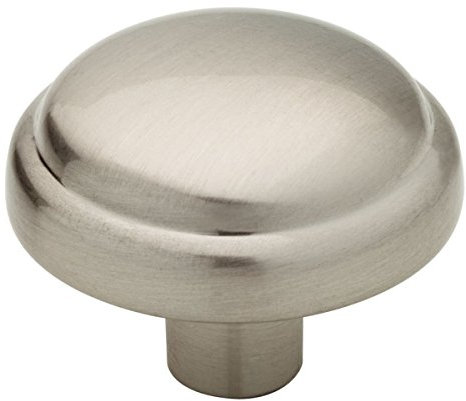 Brainerd P30068W-SN-C 1-1/8-Inch Top Ring Round Kitchen Cabinet Hardware Knob by Brainerd