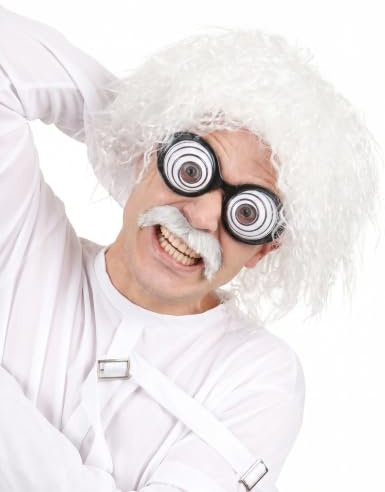 Vegaoo Verrückten Perücke für Erwachsene