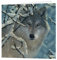 3D LiveLife-Grußkarte - Broken Silence von Deluxebase. Bunte Wolf Linsenförmig 3D-Karte für jeden Anlass und jedes Alter. Originalvorlage lizenziert von dem bekannten Künstler Collin Bogle