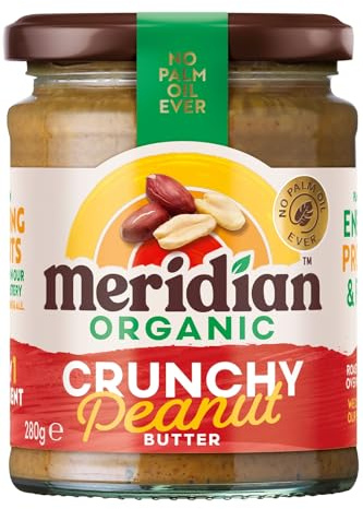 Meridian Organic Peanut Butter - Crunchy 100% Nuts, 0.28000000000000003 grams.