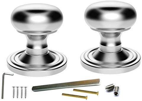 Victorian - MORTICE KNOB Mushroom (Concealed FIX) CSA (Satin Chrome)