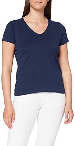 Stedman Apparel Women's Classic-T V-neck/ST2700 T-Shirt, Navy Blue, Size 18 (Size:XX-Large)
