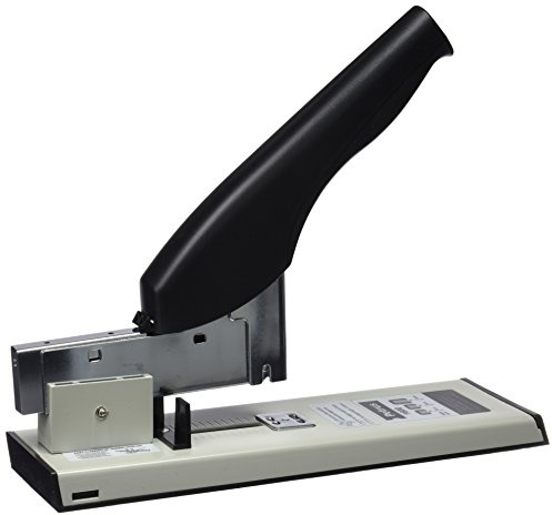 Leitz Petrus 44737 - Grapadora de Gruesos y Especiales Modelo 1600, Color Gris/Negro, 100 hojas