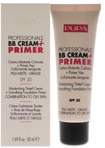 Pupa BB Cream + Primer For Combination To Oily Skin 001 Nude