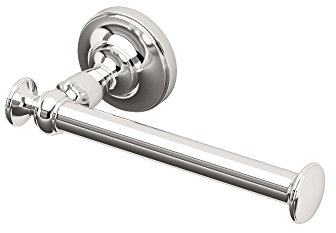 Gatco 4123 Tavern Toilet Paper Holder, Polished Nickel / Wall Mounted Euro Style Toilet Tissue Holder, Zinc