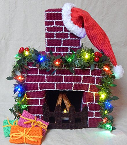 Häkelanleitung Weihnachtlicher Kamin