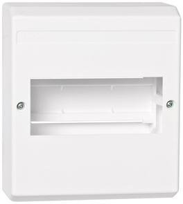 F-tronic Montage en saillie-Tableau de distribution, 6 modules (sans kV06, Blanc)