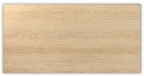 bümö Tischplatte 200x100 cm in Eiche, Schreibtischplatte aus Holz, Holzplatte, Spanplatte kratzfest beschichtet, ABS-Kante, 120 kg Tragkraft für DIY Homeoffice Schreibtisch & mehr