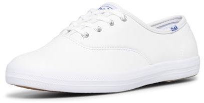 Keds Women's KEDS CHAMPION LEATHER Sneaker, White, 5.5 UK