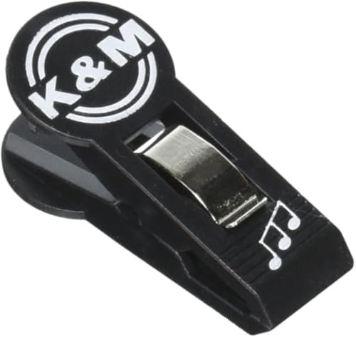 König & Meyer 16060-000-55 Notenclip - Schwarz, 4er Pack