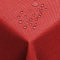 DecoHomeTextil Leinen Optik Tischdecke, Rechteckig 130 x 300 cm Dunkelrot, wasserabweisend, fleckenabweisend, abwaschbar, Lotuseffekt, bügelfrei